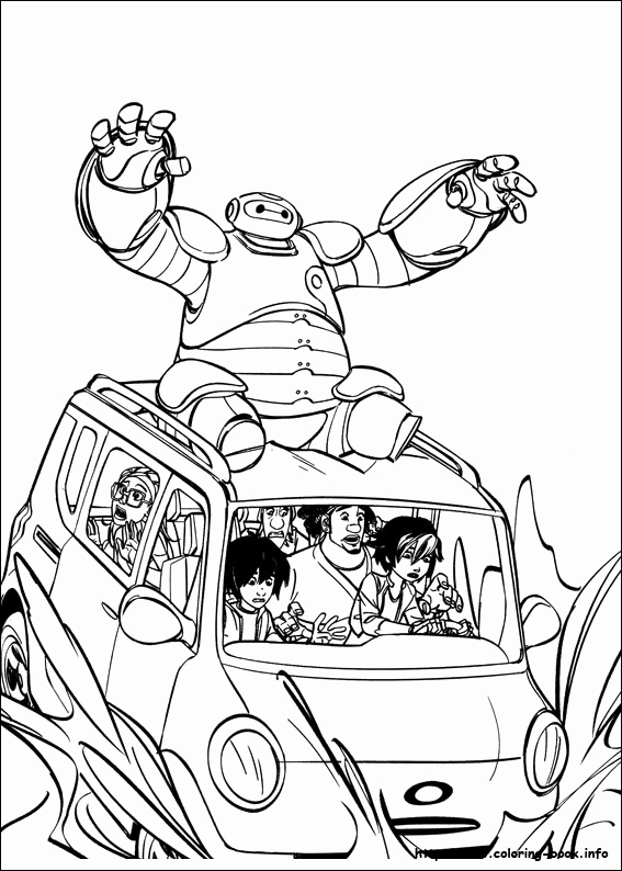 Baymax Coloring Pages