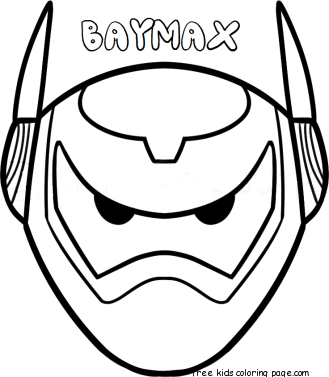 329x377 Print Out Mask Big Hero 6 Baymax Armorfree Printable Coloring