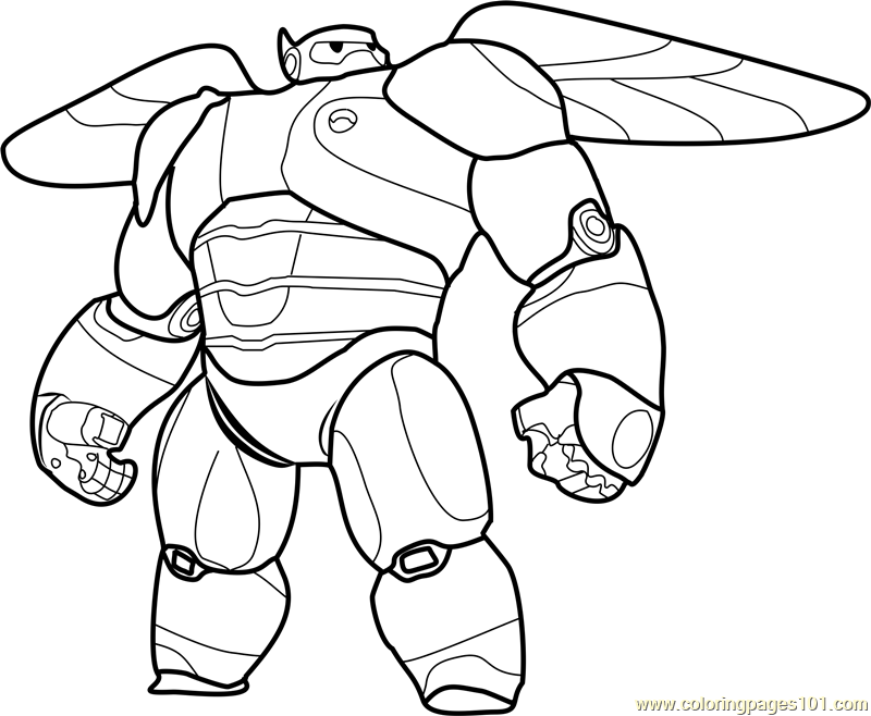 800x658 Baymax Coloring Pages