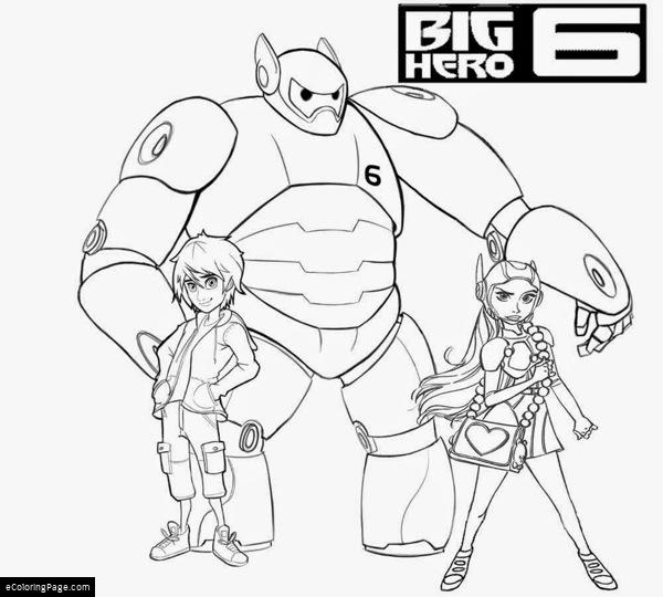 600x540 Baymax Coloring Pages Color Bros