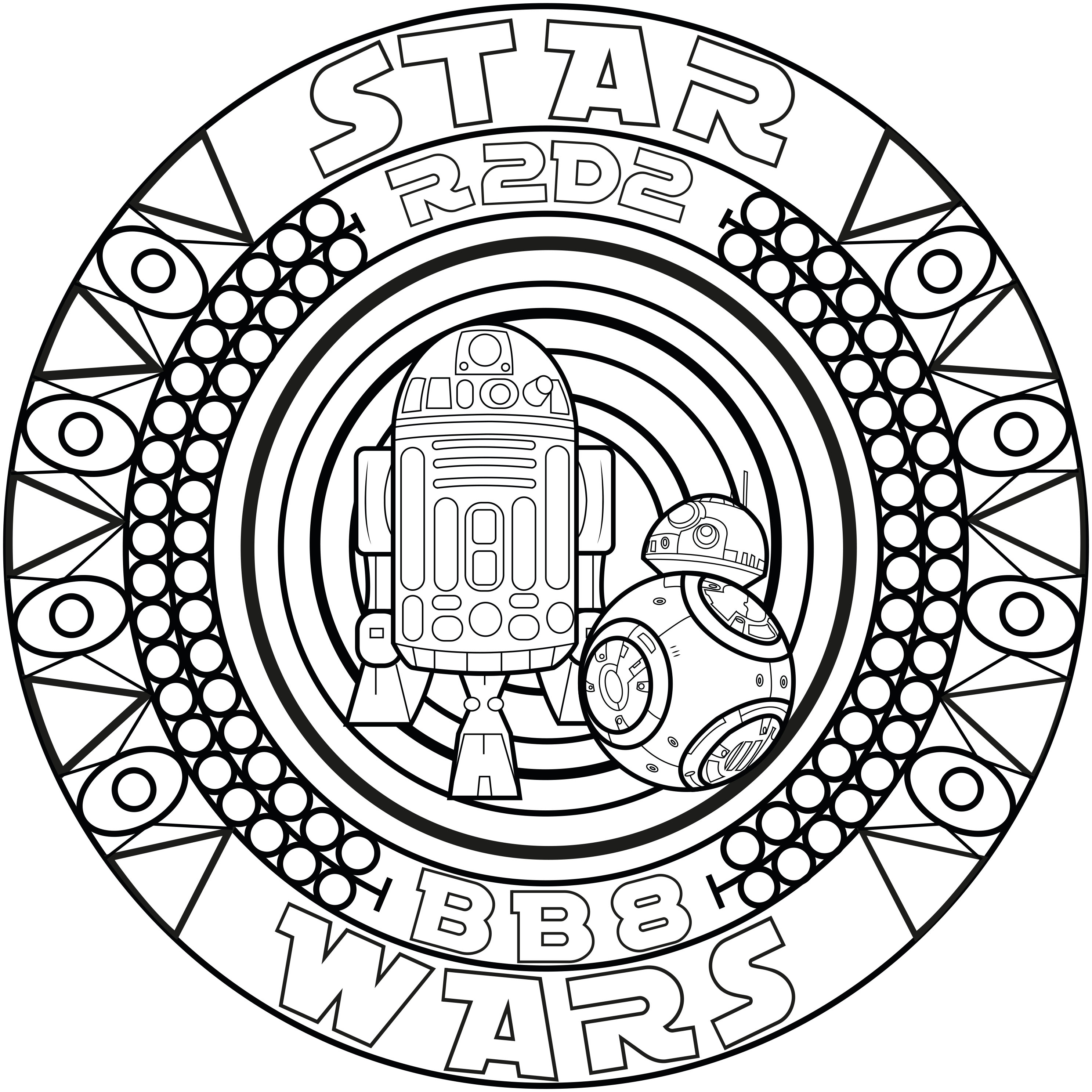 2974x2974 Mandala Bb8 R2d2 By Allan