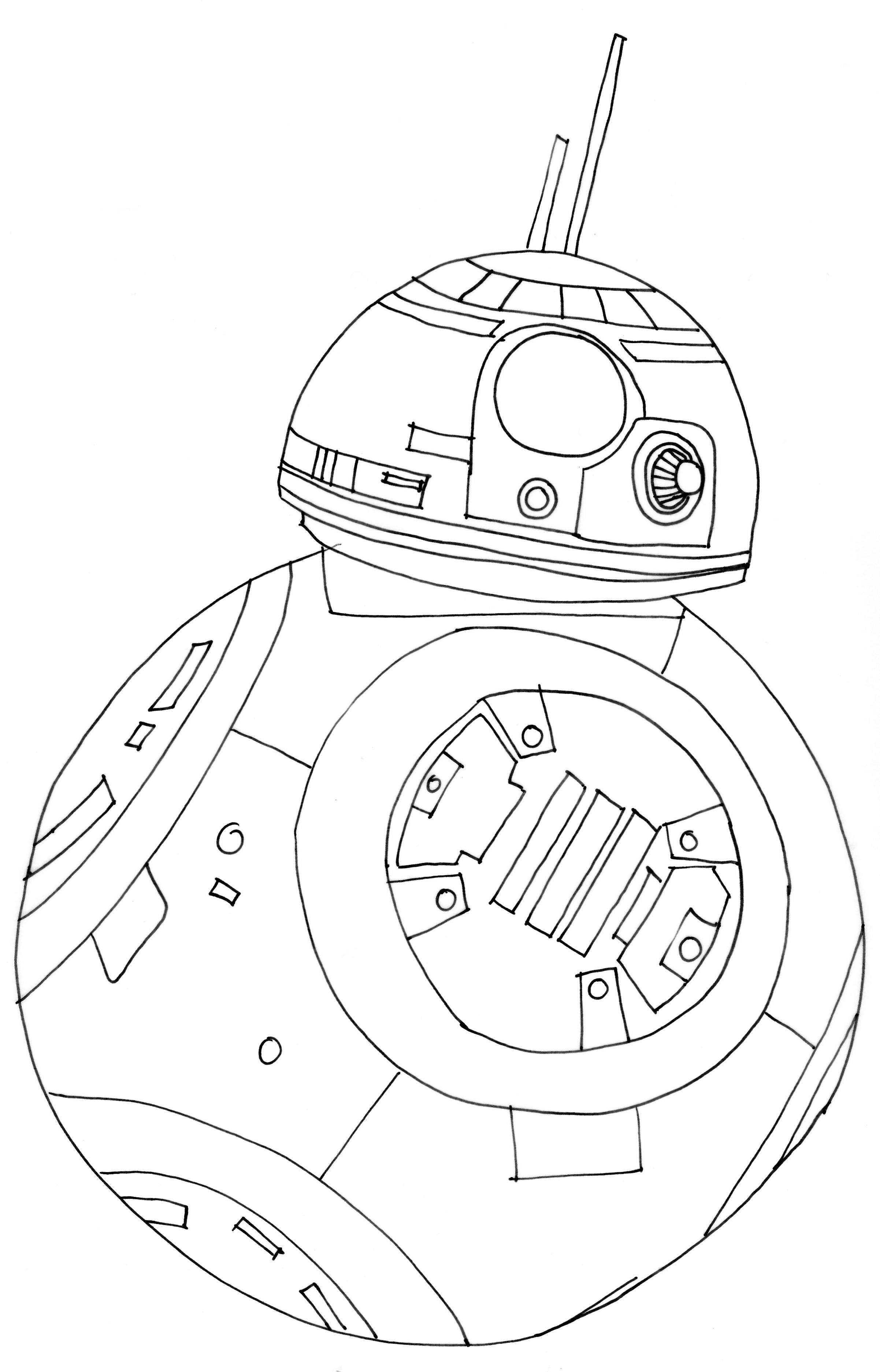 2403x3747 Star Wars Bb8 Coloring Page Free. Coloring Pages Craft