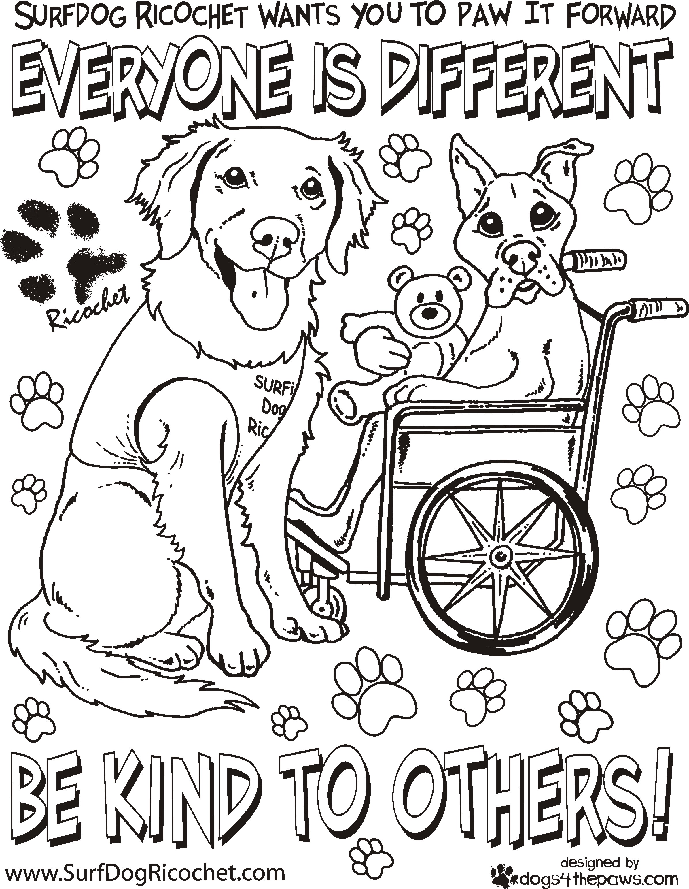 2392x3084 Coloring Pages For Adults Only Surf Dog Ricochet, The Surfice