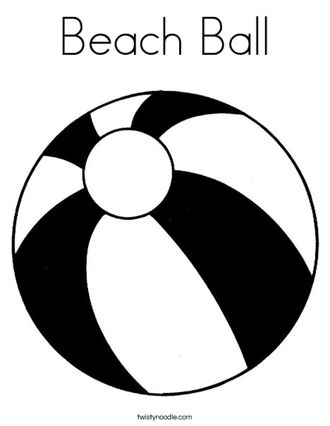 468x605 Beach Ball Coloring Page