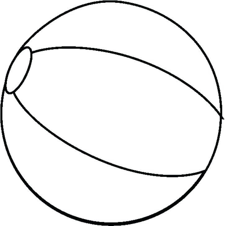 725x726 Ball Coloring Pages Luxury Beach Ball Coloring Page About Remodel