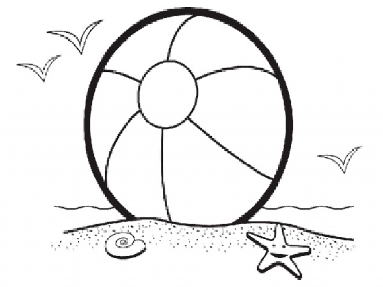 1280x960 Beach Ball Coloring Pages For Preschool Archives Best Page