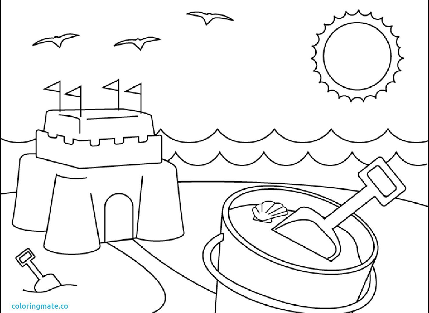 1479x1080 Childrens Coloring Pages Beach Ball Free Umbrella Preschool Themed