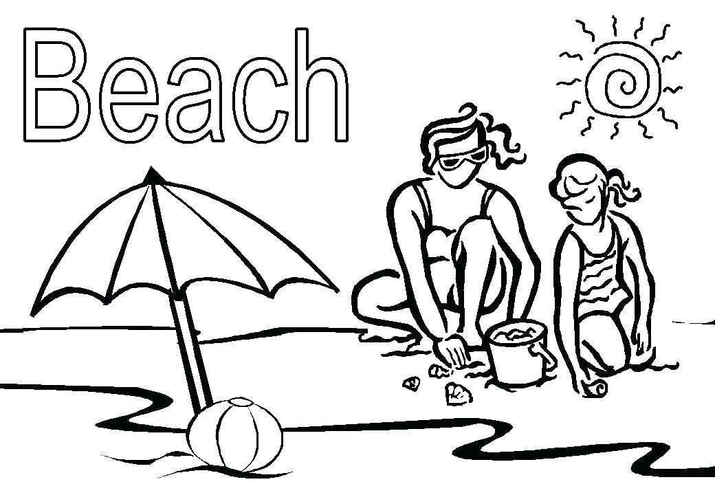 1040x720 Coloring Page Beach Beach Ball Coloring Pages Printable Big Free