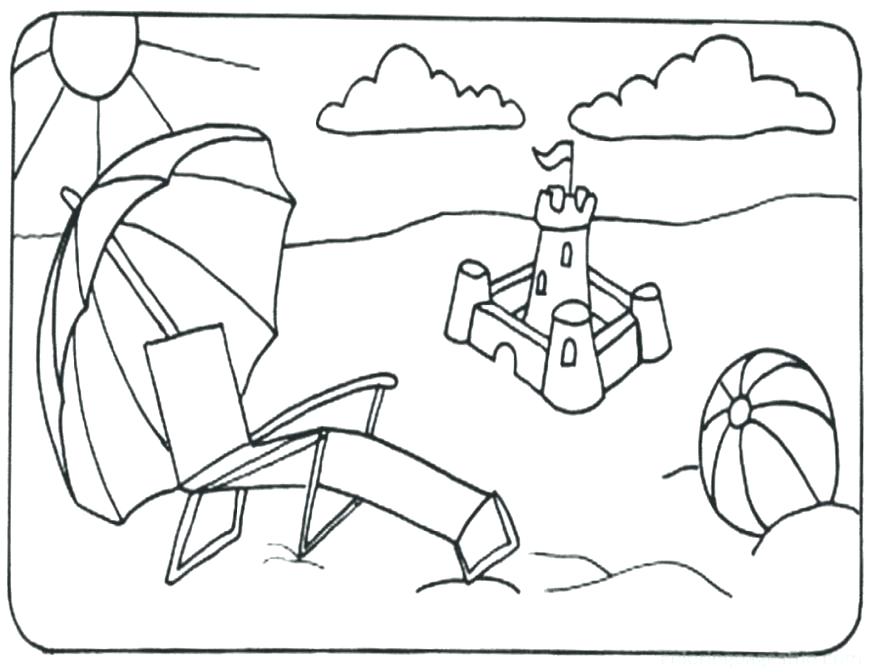 870x672 Coloring Pages Beach Beach Coloring Page Beach Coloring Pages Free