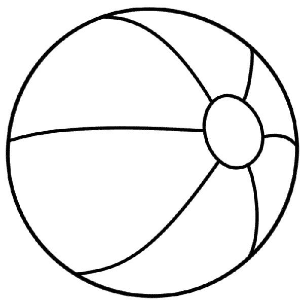600x600 B Is For Beach Ball Coloring Pages Printable Homeschool