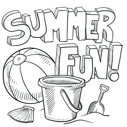 500x500 Beach Coloring Page Cool Pictures To Color Scene Printable Pages