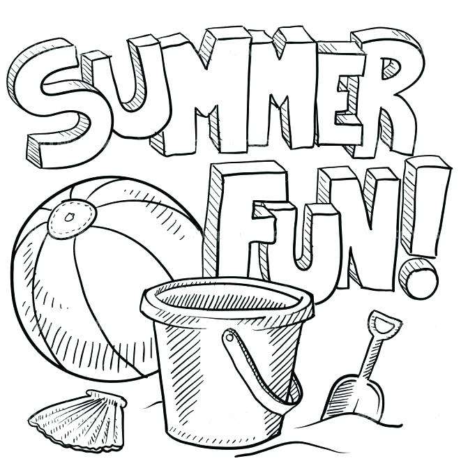 671x671 Summer Coloring Pages Printable