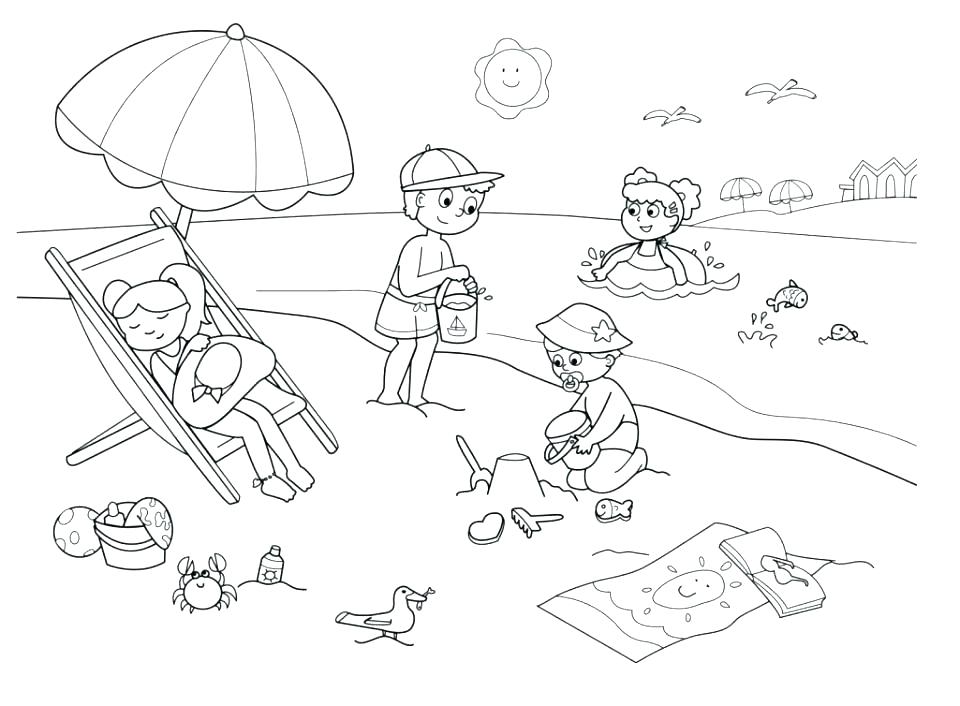 960x706 Summer Color Pages Summer Color Pages Summer Coloring Pages