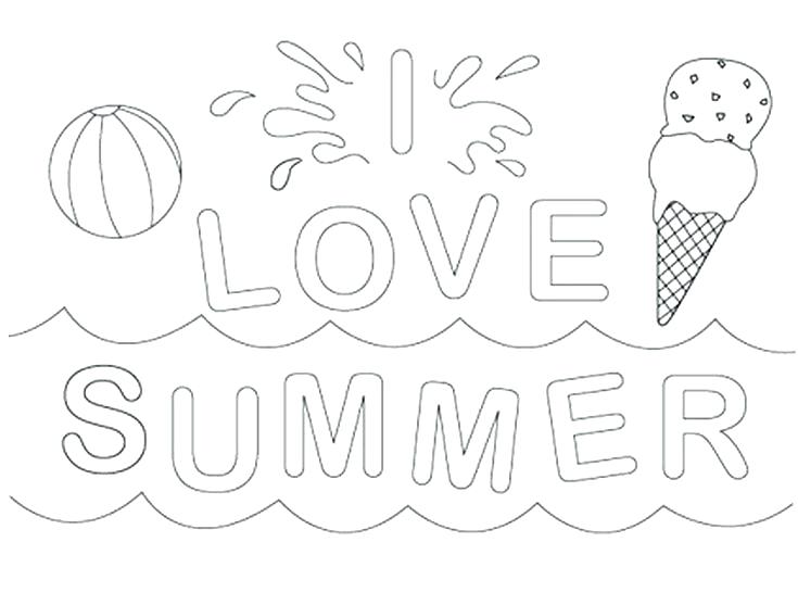 735x557 Summer Season Coloring Pages Professional