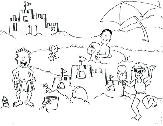 570x440 Coloring Page Beach Beach Coloring Pages For Kids 9 Beach Party