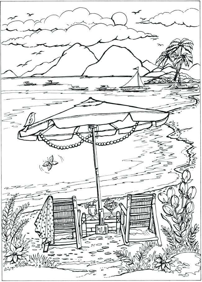 650x909 Coloring Page Beach Free Printable Beach Coloring Page Or Sheet