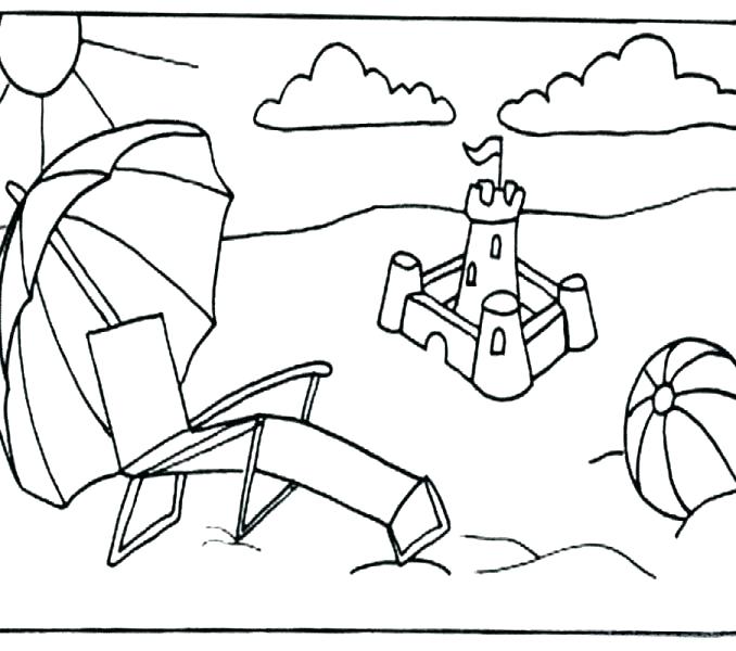 678x600 Beach Scene Coloring Page Beach Scene Coloring Page Coloring Pages