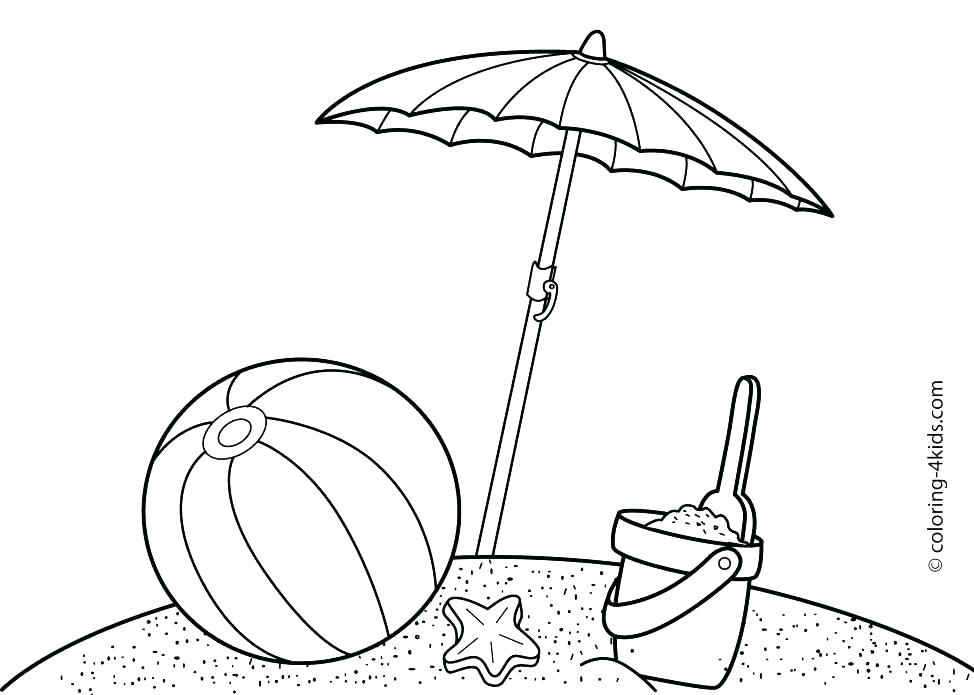974x695 Beach Scene Coloring Pages Printable Coloring Beach Scene Coloring