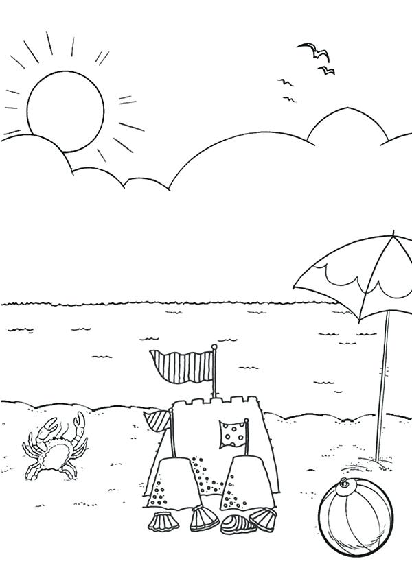600x850 Free Online Beach Colouring Page Kids Activity Sheets Free Online