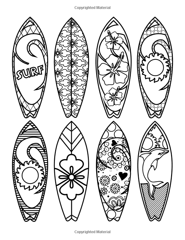 600x776 Beach Party Coloring Book 24 Page Coloring Book