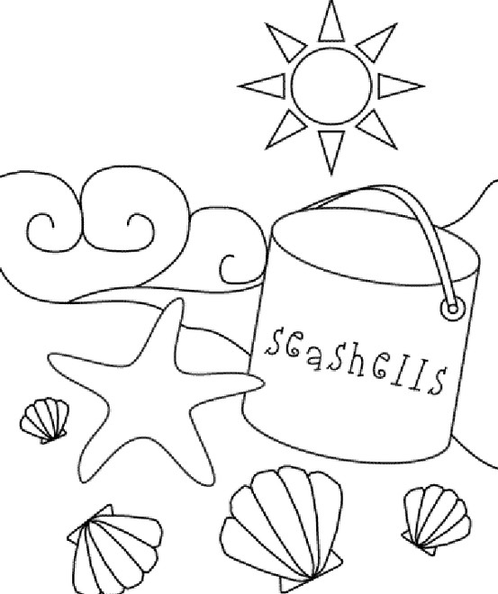 553x660 Beach Sea Shell Coloring Page Coloring Pages Shell