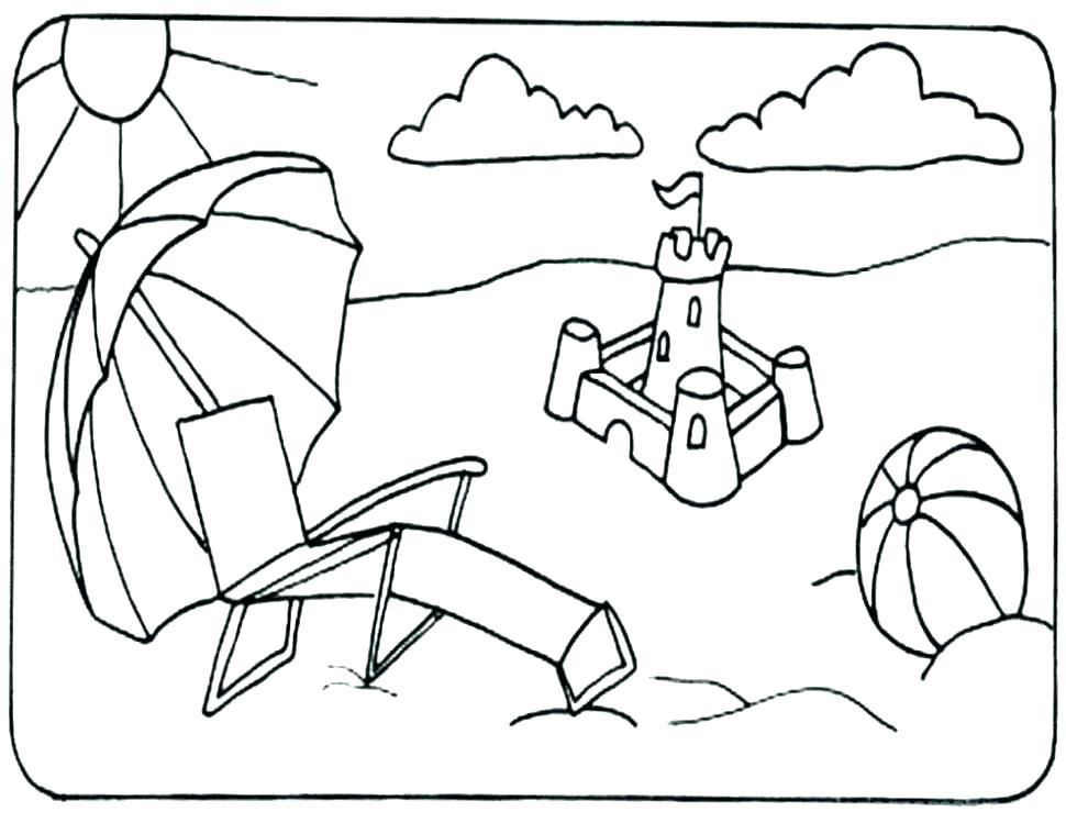 970x749 Beach Printable Coloring Pages Beach Printable Coloring Pages