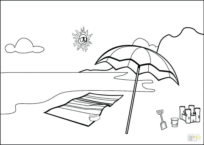 775x550 Beach Scene Coloring Page Shippa.co