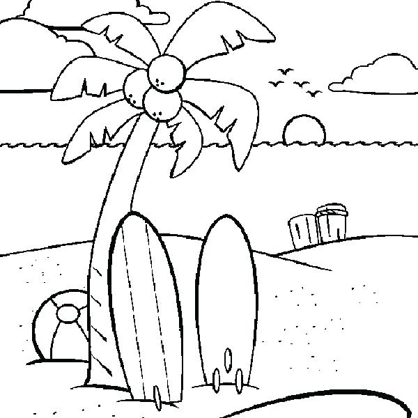 600x600 Sunset Coloring Pages