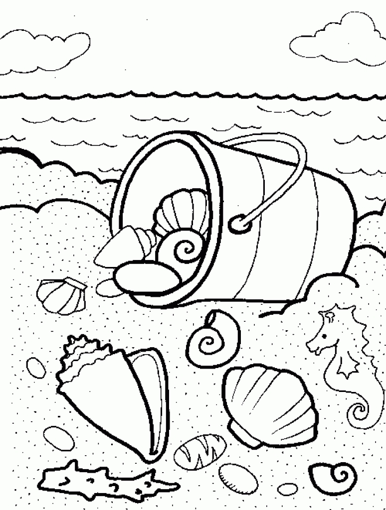 774x1024 Beach Themed Coloring Pages
