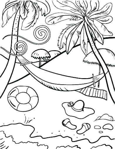 392x507 Coloring Pages Of The Beach Coloring Pages Beach Coloring Pages