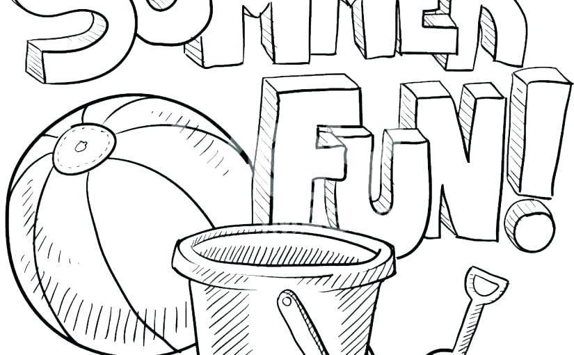 825x510 Beach Coloring Pages Image Gallery Of Beach Coloring Pages Summer