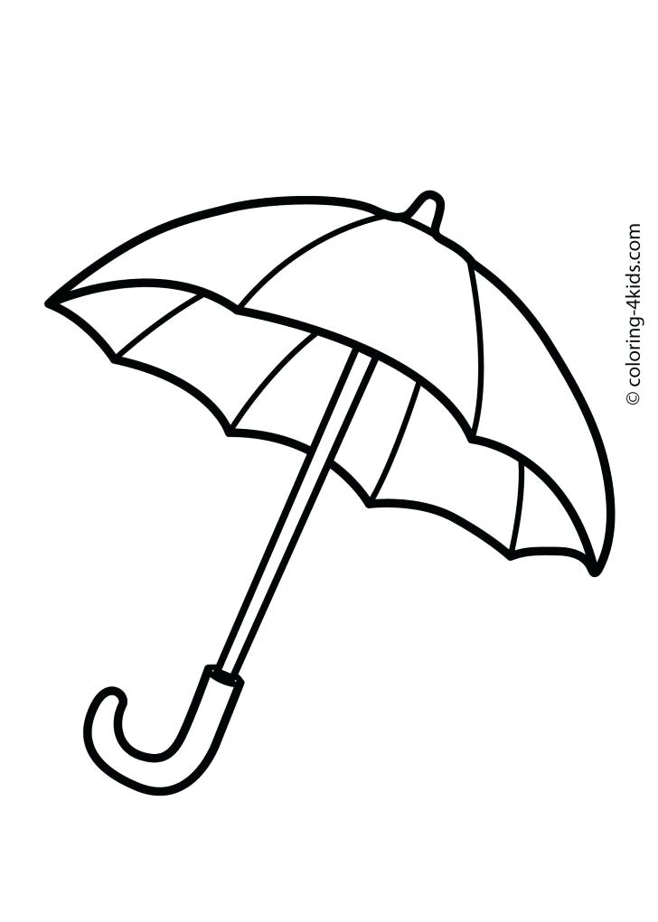 728x1021 Beach Umbrella Coloring Pages Umbrella Coloring Pages For Kids