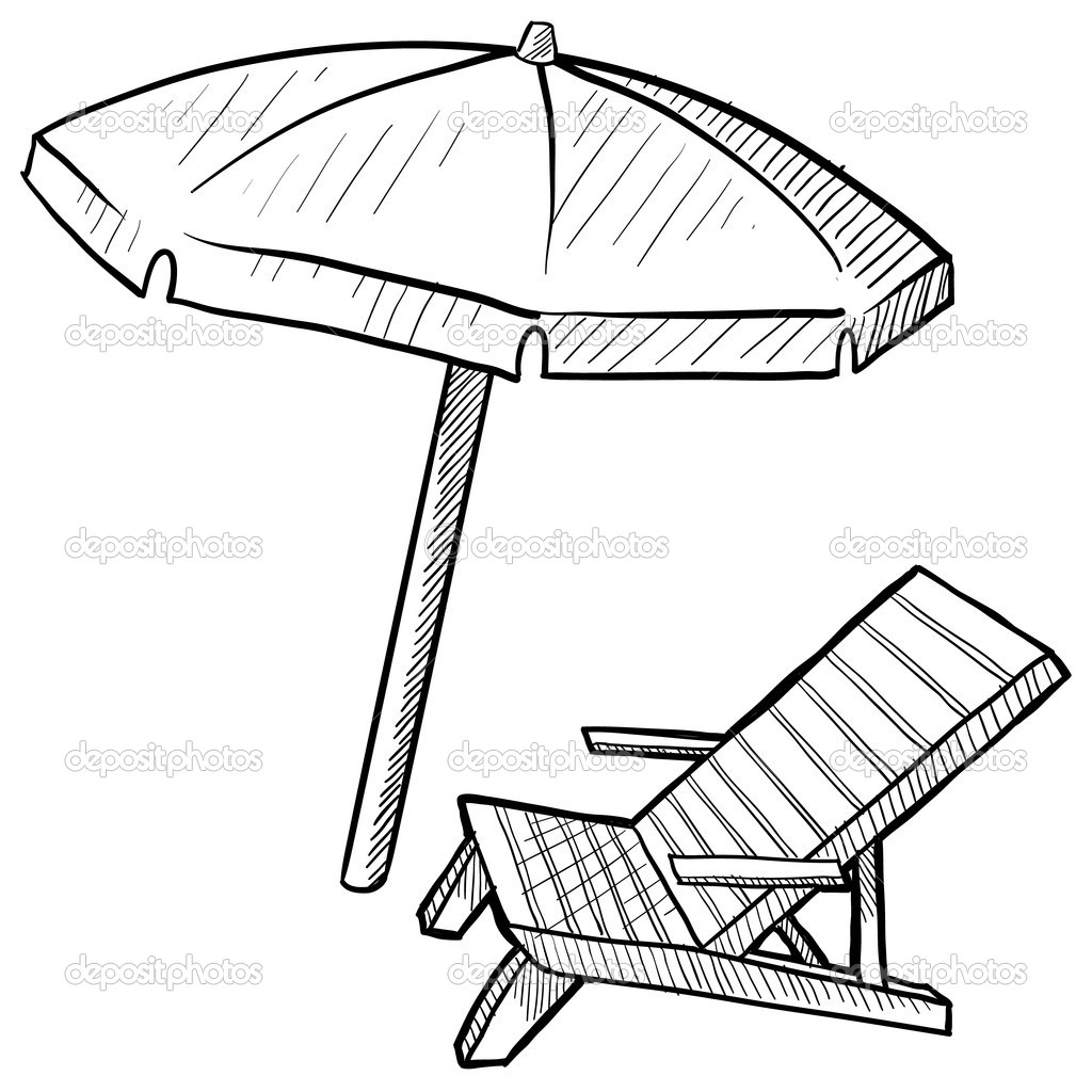 1024x1024 Simplified Beach Umbrella Coloring Pages Bltidm