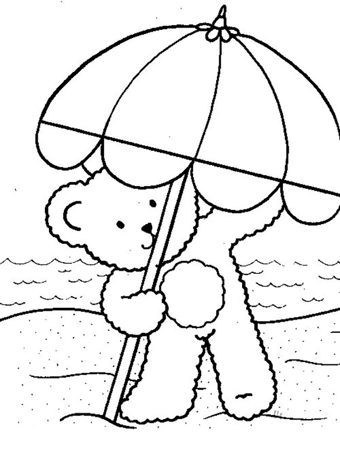 681x900 Beach Umbrella Coloring Page Hand Embroidery Hand