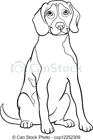 Beagle Dog Coloring Pages