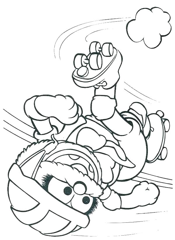 600x819 Muppets Coloring Pages The And Beaker Make Some Experiments