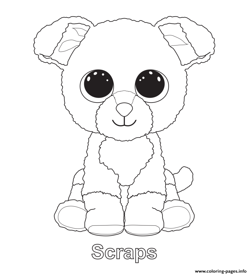 878x960 Print Scraps Beanie Boo Coloring Pages Stuff To Try
