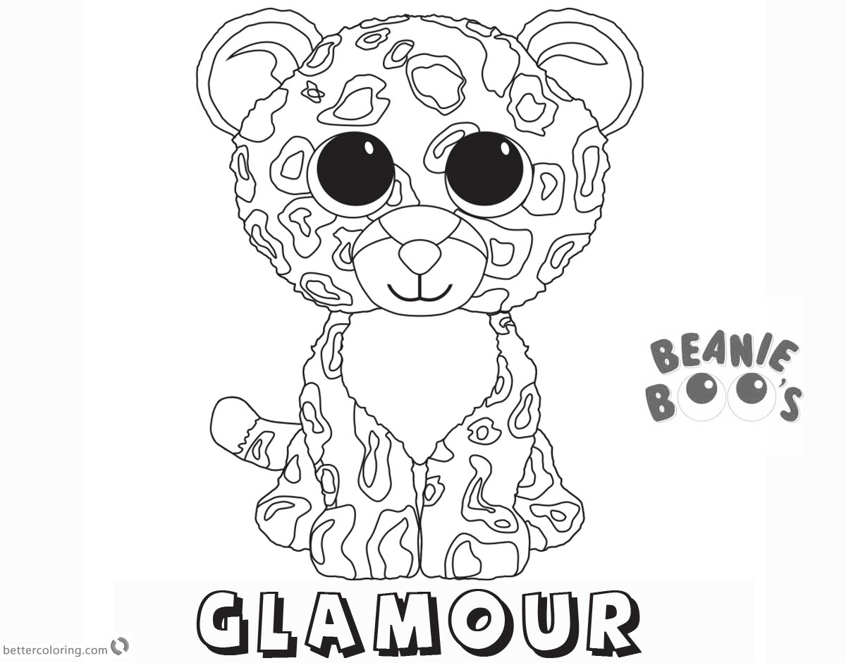 1200x940 Beanie Boo Coloring Pages Glamour