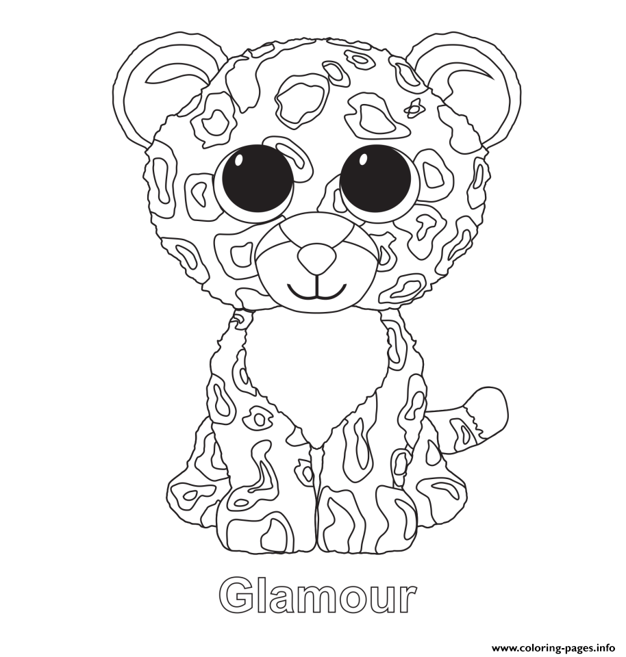 914x960 Glamour Beanie Boo Coloring Pages Printable