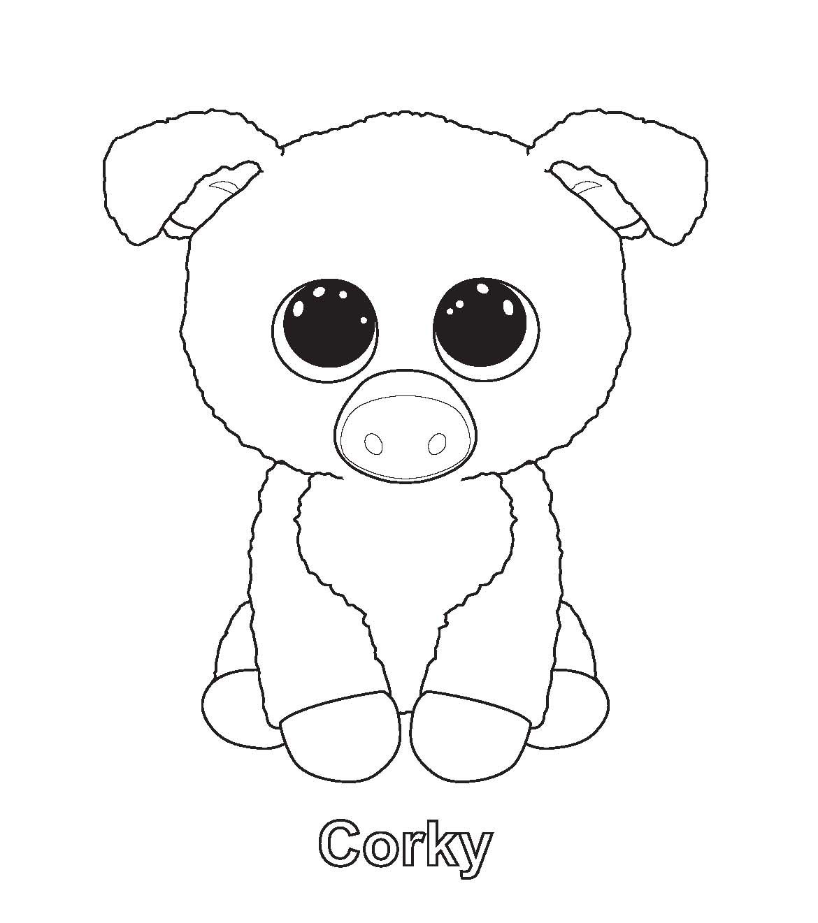 1170x1321 Print Me! Corky Ty Beanie Boo Beanie Boos Coloring Pages