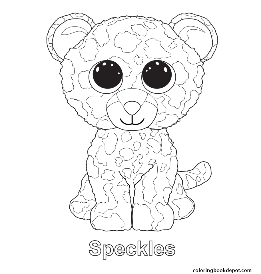914x960 Speckles Beanie Boo Coloring Pages