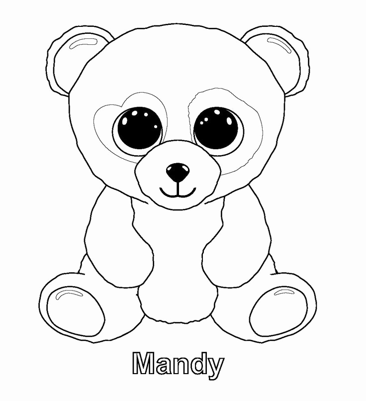 736x806 Free Printable Beanie Boo Coloring Pages Pics Print Me Fantasia Ty