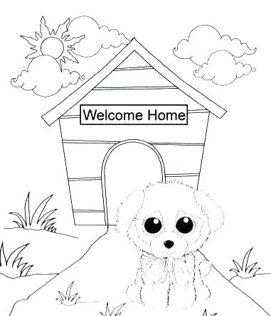381x445 Beanie Boo Coloring Pages Cat Dog Free Printable Coloring Pages