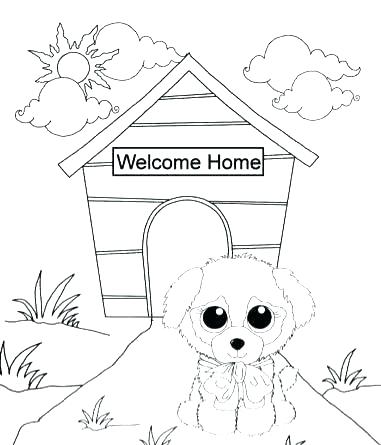 381x445 Beanie Boo Dog Coloring Pages Best Images On Books Adult