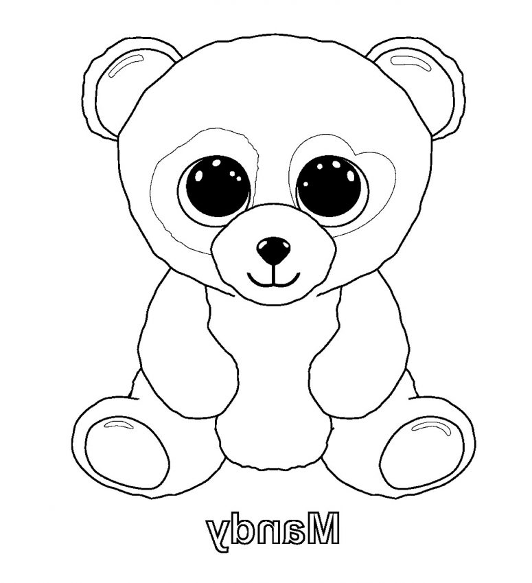 775x849 Beanie Boos Coloring Pages Printable Coloring Page For Creativity