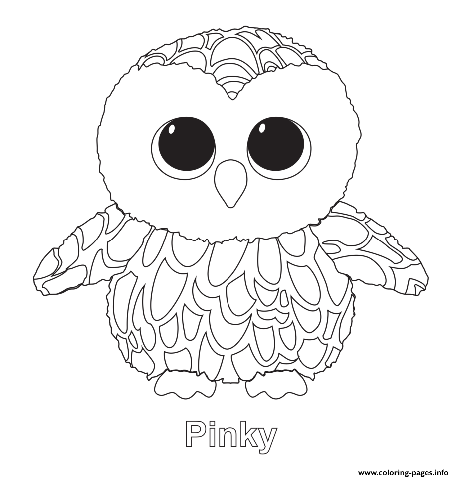 914x960 Pinky Beanie Boo Coloring Pages Printable