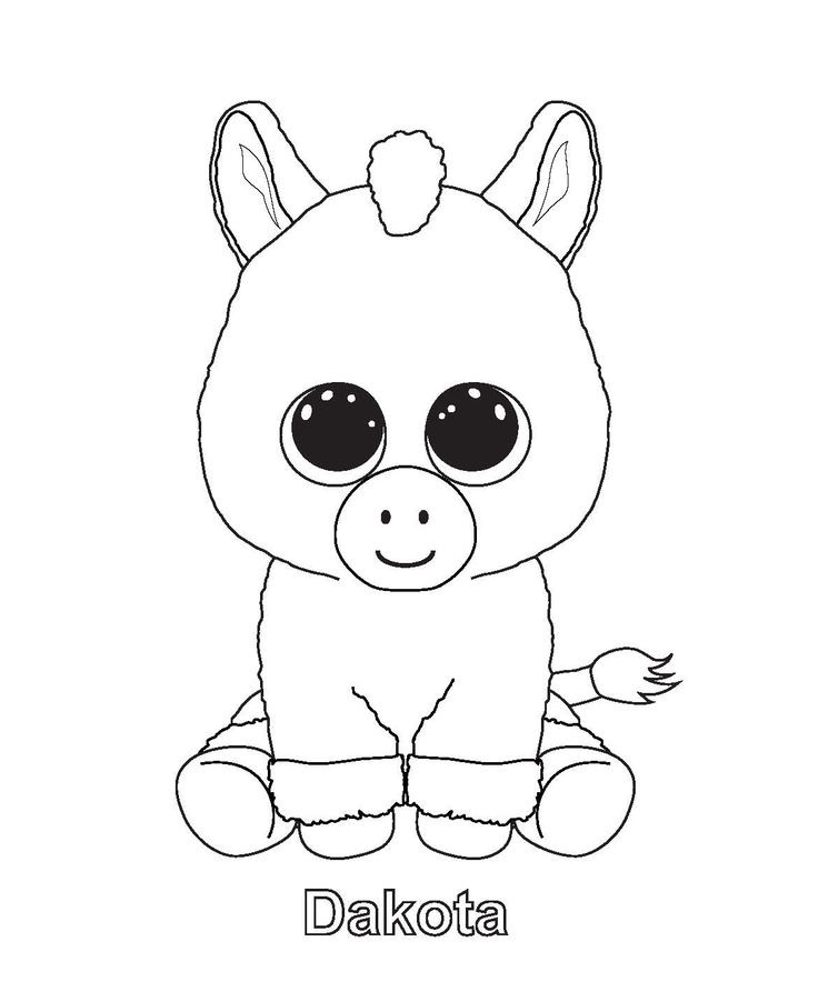 736x893 Ty Beanie Boo Coloring Pages Download And Print For Free 2 Color