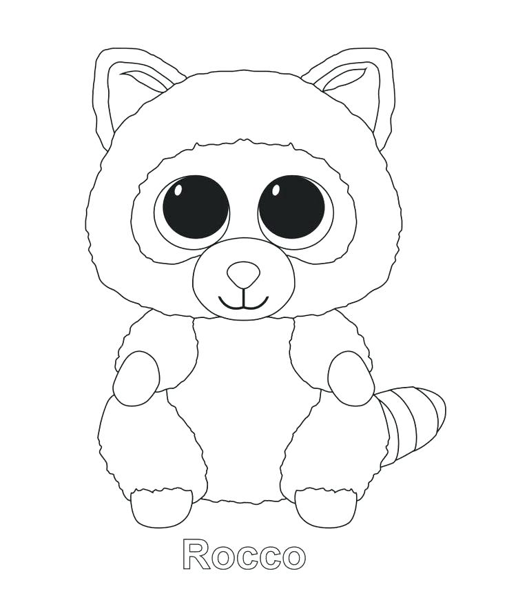 736x880 Ty Beanie Boo Coloring Pages To Print
