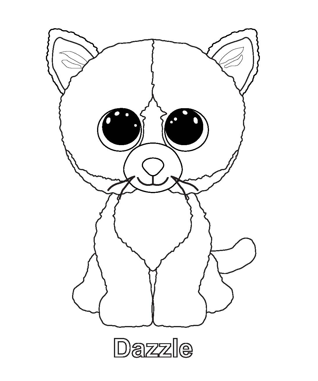 1094x1310 Free Beanie Boos Coloring Pages