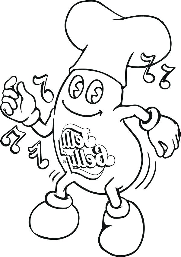 600x851 Jelly Bean Coloring Page Printable Jelly Bean Coloring Page Jelly